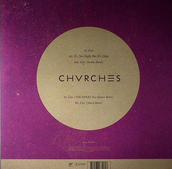 Chvrches : Lies (12", Single, Pur)