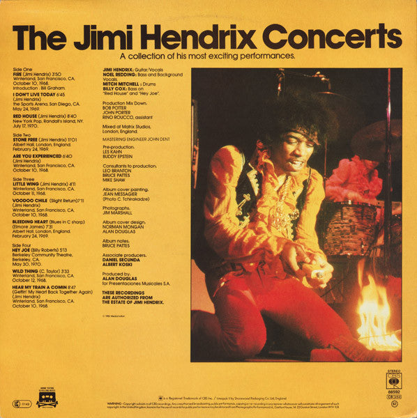 Jimi Hendrix : The Jimi Hendrix Concerts (2xLP, Comp, Gat)