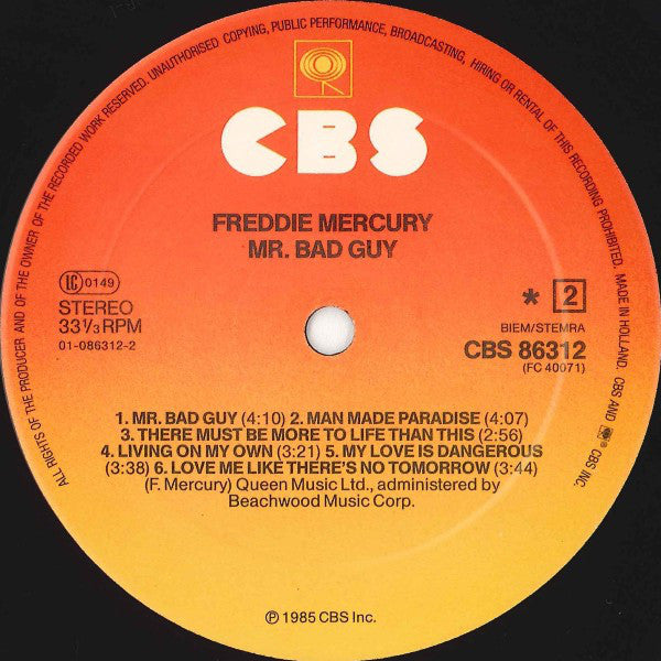 Freddie Mercury : Mr. Bad Guy (LP, Album)