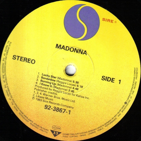 Madonna : Madonna (LP, Album)