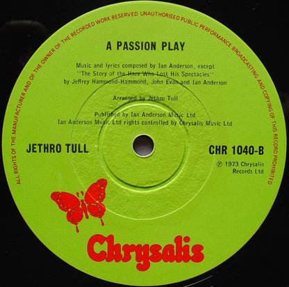 Jethro Tull : A Passion Play (LP, Album, RP, Orl)