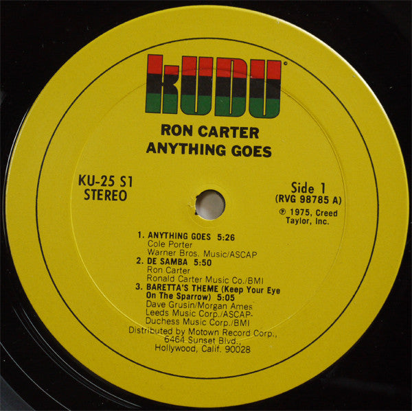 Ron Carter : Anything Goes (LP, Album)