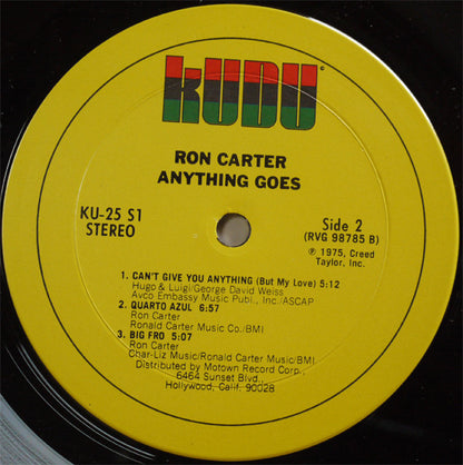 Ron Carter : Anything Goes (LP, Album)