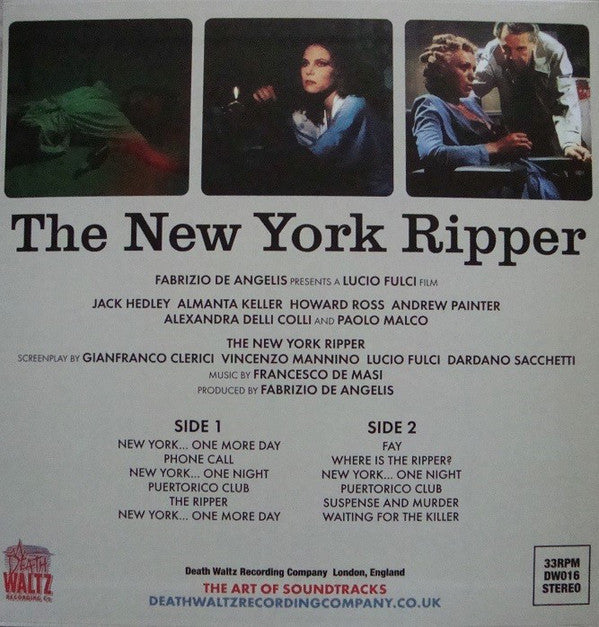 Francesco De Masi : The New York Ripper (LP, RE, Gre)