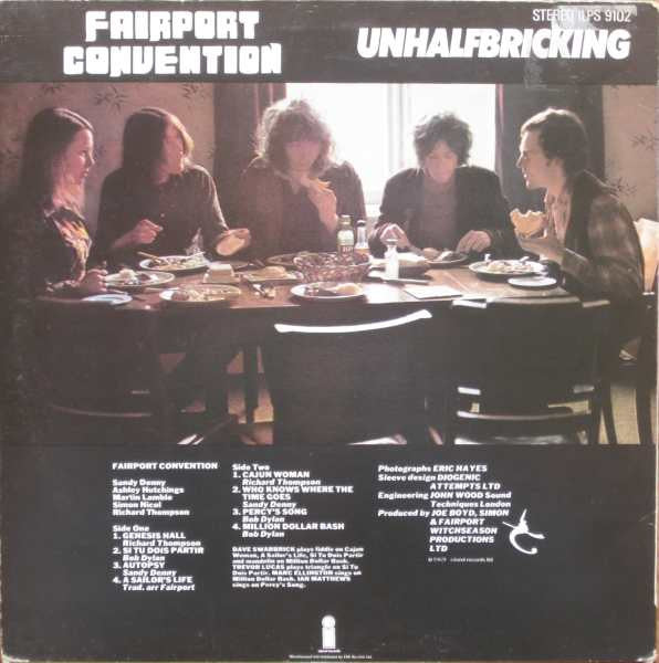 Fairport Convention : Unhalfbricking (LP, Album, RE)