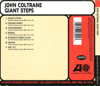 John Coltrane : Giant Steps (CD, Album, RE, RM, Dig)