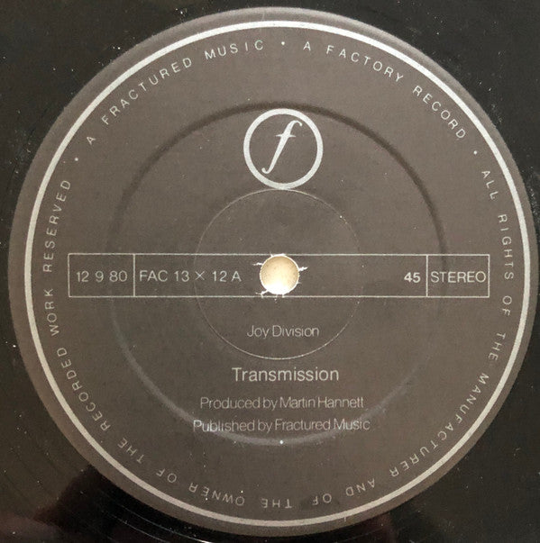 Joy Division : Transmission (12", Single, Lyn)