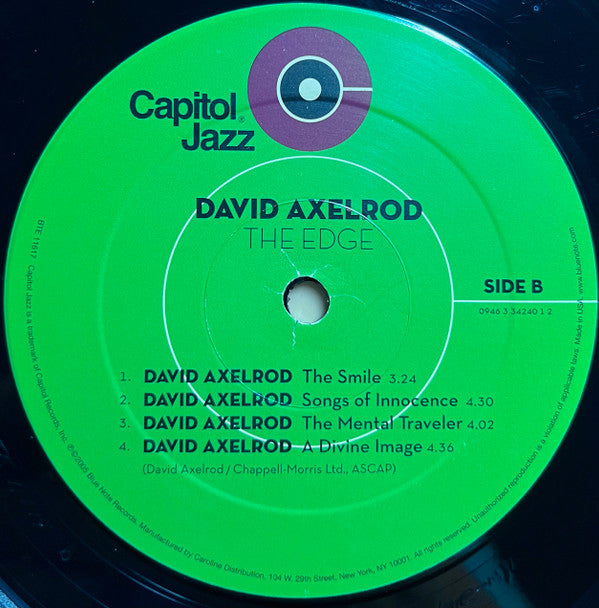 David Axelrod : The Edge: David Axelrod At Capitol Records 1966-1970 (2xLP, Comp)