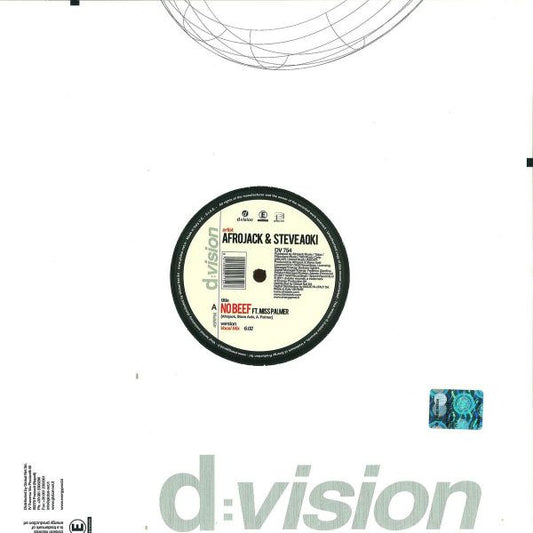 Afrojack & Steve Aoki Ft. Miss Palmer : No Beef (12")