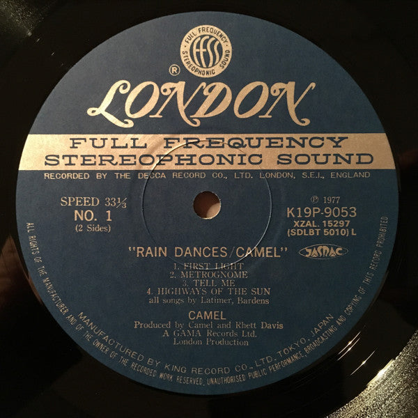 Camel : Rain Dances (LP, Album, RE)