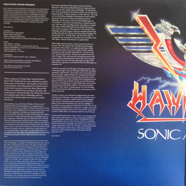 Hawkwind : Sonic Attack (2xLP, Album, Ltd, Blu)