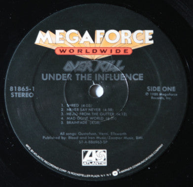Overkill : Under The Influence (LP, Album, Spe)