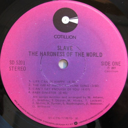 Slave : The Hardness Of The World (LP, Album, RI)