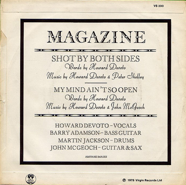 Magazine : Shot By Both Sides (7", Single)