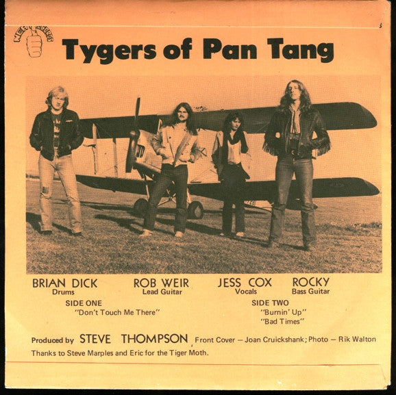 Tygers Of Pan Tang : Don't Touch Me There (7", Sma)