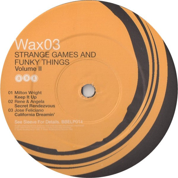 Various : Strange Games And Funky Things Volume II (Solid Rare Grooves And Smoking 70s Soul) (3xLP, Comp)