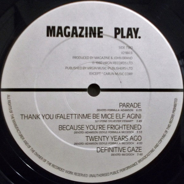 Magazine : Play (LP, Album, Ast)