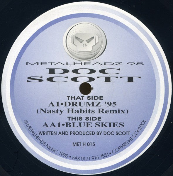 Doc Scott : Drumz '95 (Nasty Habits Remix) / Blue Skies (12")