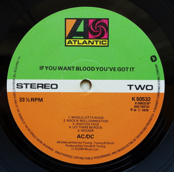 AC/DC : If You Want Blood You've Got It (LP, Album)