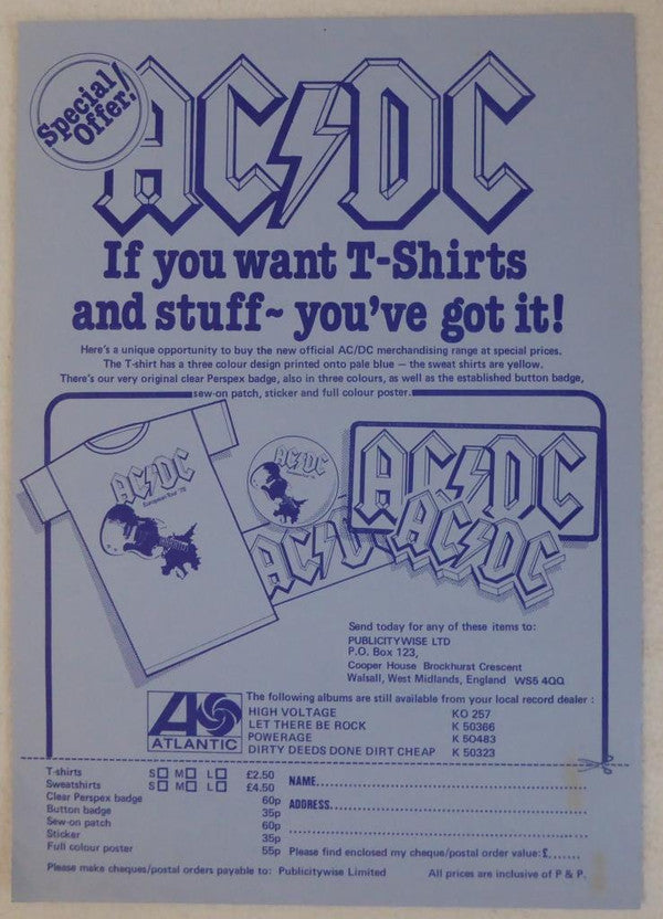 AC/DC : If You Want Blood You've Got It (LP, Album)