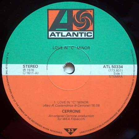 Cerrone : Love In C Minor (LP, Album)