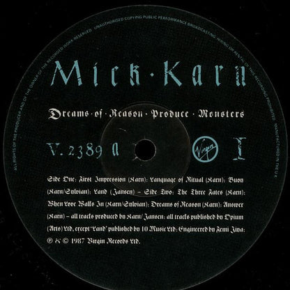 Mick Karn : Dreams Of Reason Produce Monsters (LP, Album)