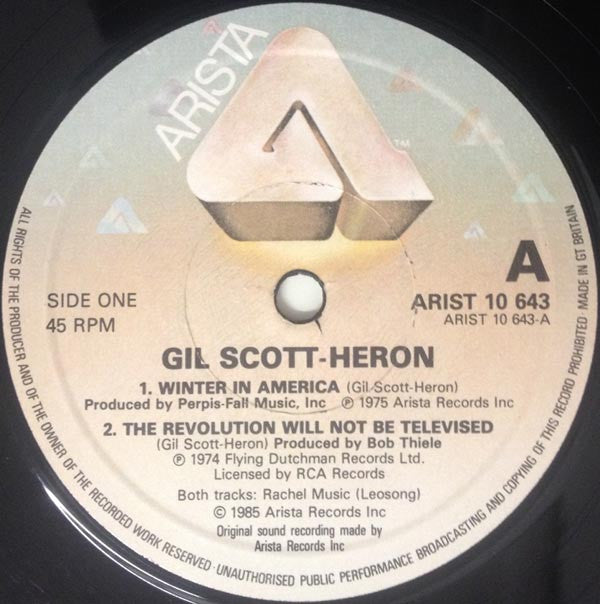 Gil Scott-Heron : Winter In America (10")