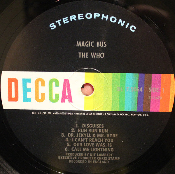 The Who : Magic Bus (LP, Album, Comp, Pin)
