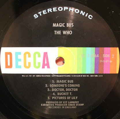 The Who : Magic Bus (LP, Album, Comp, Pin)