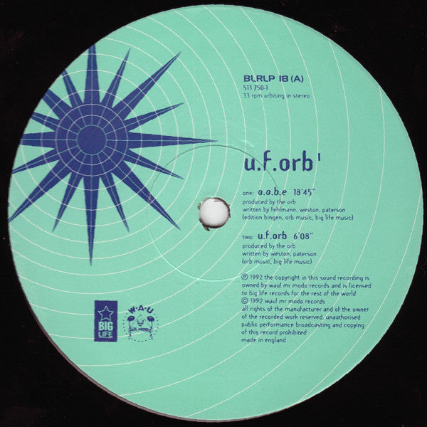 Orb* : U.F.Orb (2xLP, Album, Ltd, Bla)