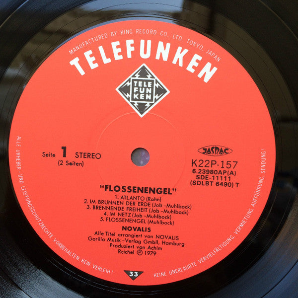 Novalis (3) : Flossenengel (LP, Album, RE)