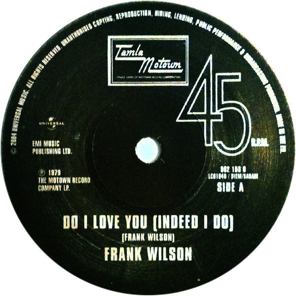 Frank Wilson / Chris Clark (2) : Do I Love You (Indeed I Do) (7", Single, Ltd)
