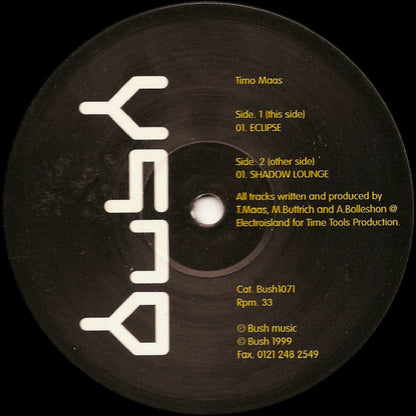 Timo Maas : Eclipse / Shadow Lounge (12")