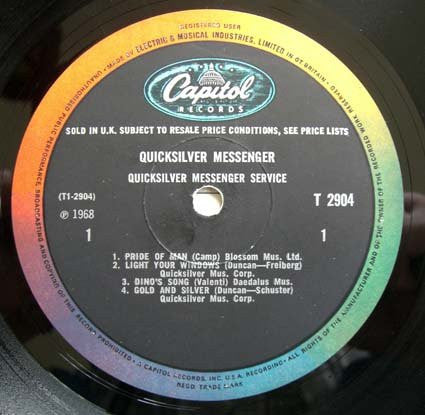 Quicksilver Messenger Service : Quicksilver Messenger Service (LP, Album, Mono)