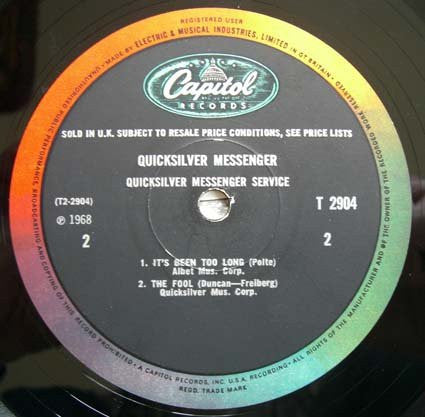 Quicksilver Messenger Service : Quicksilver Messenger Service (LP, Album, Mono)