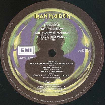 Iron Maiden : Seventh Son Of A Seventh Son (LP, Album)