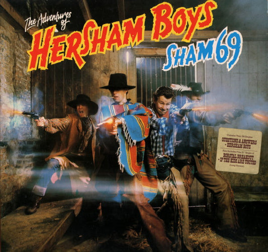 Sham 69 : The Adventures Of Hersham Boys (LP, Album + 12" + Gat)