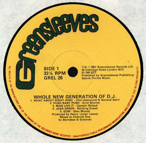 Various : Whole New Generation Of D.J. (LP)