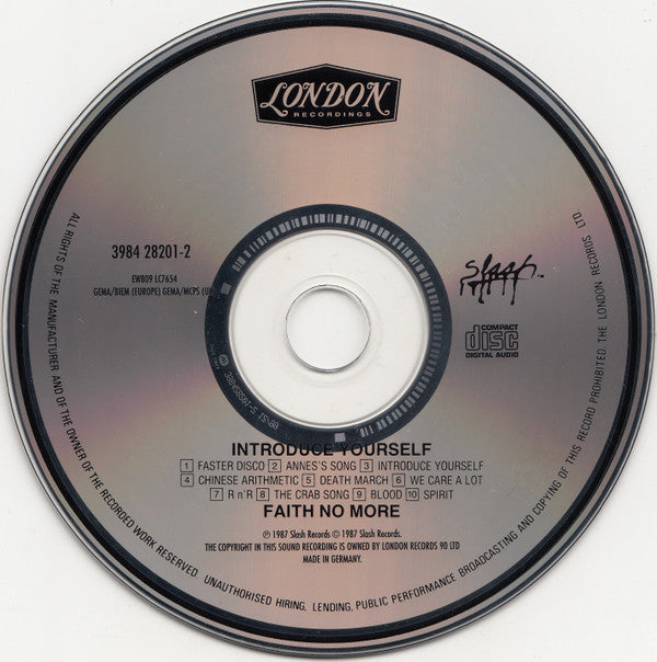 Faith No More : Introduce Yourself (CD, Album, RE)