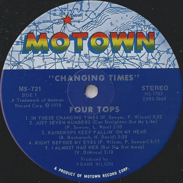 Four Tops : Changing Times (LP, Album, Ind)