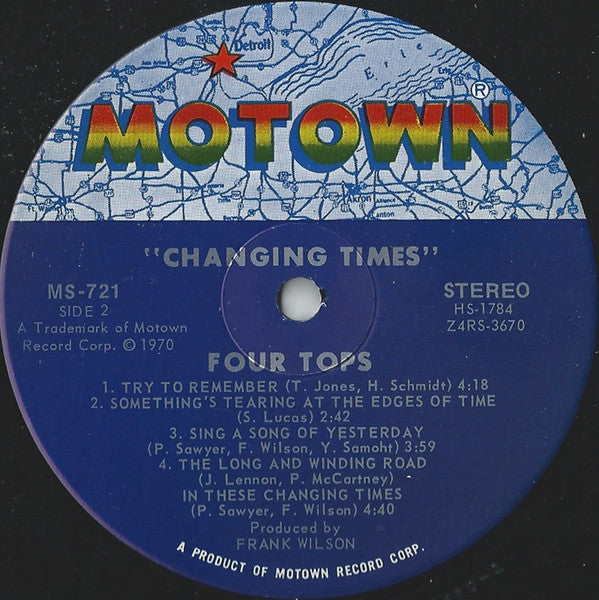 Four Tops : Changing Times (LP, Album, Ind)