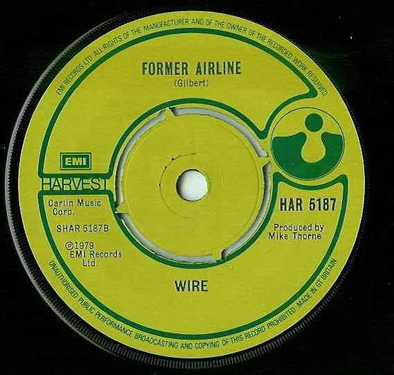Wire : A Question Of Degree (7", Single)