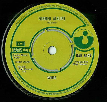 Wire : A Question Of Degree (7", Single)