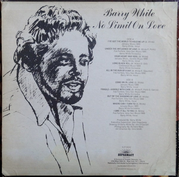 Barry White : No Limit On Love (LP, Album)