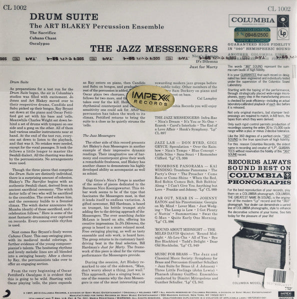 Art Blakey And The Jazz Messengers* : Drum Suite (LP, Album, Mono, Ltd, Num, RE, RM, 180)
