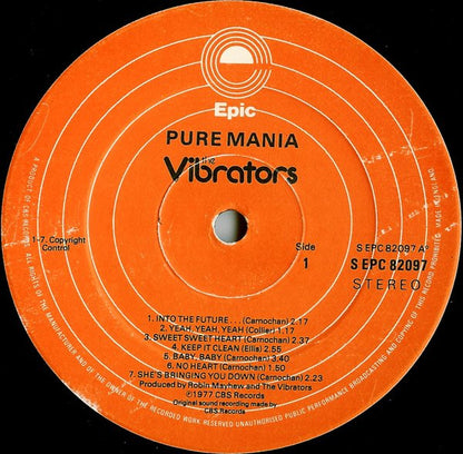 The Vibrators : Pure Mania (LP, Album)
