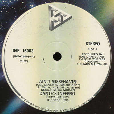 Dante's Inferno : Ain't Misbehavin' (12", Single)