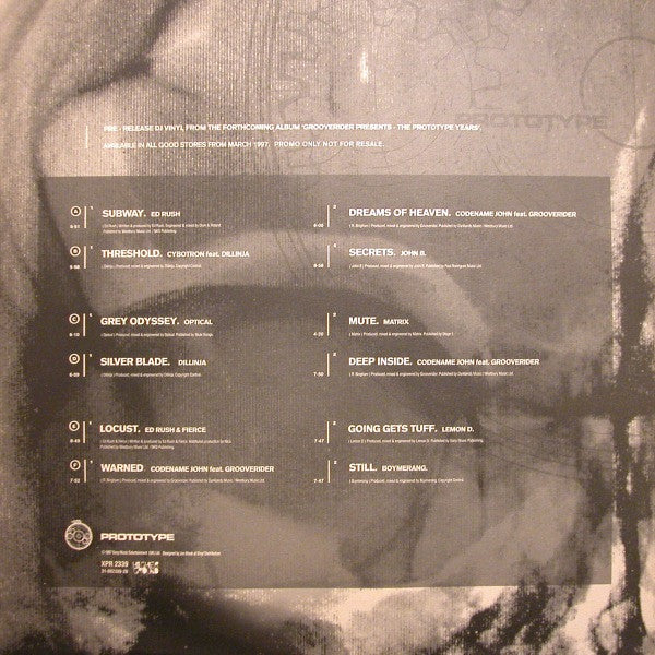 Grooverider : The Prototype Years (3xLP, Comp, Ltd, Promo)