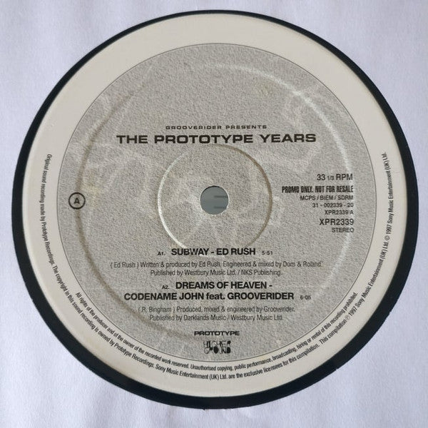 Grooverider : The Prototype Years (3xLP, Comp, Ltd, Promo)