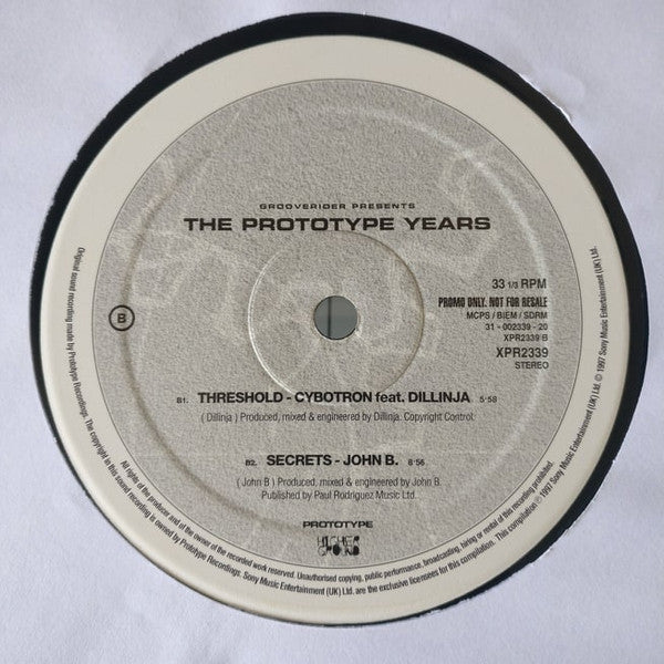Grooverider : The Prototype Years (3xLP, Comp, Ltd, Promo)